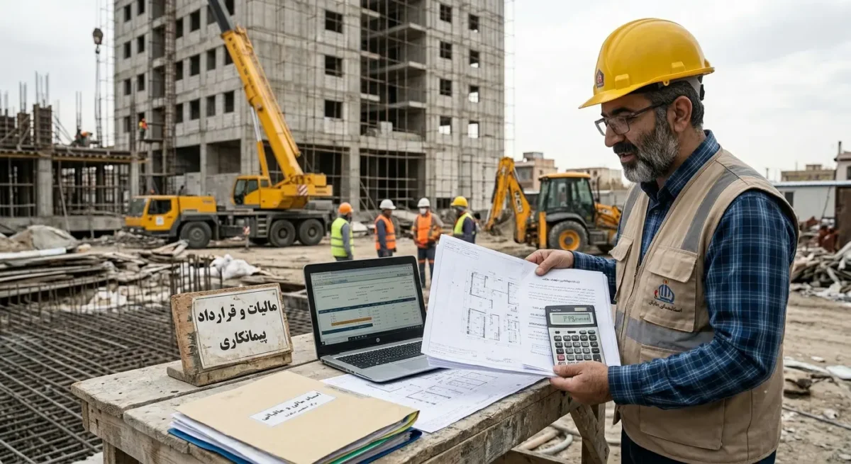 روش محاسبه مالیات قرارداد پیمانکاری در سال جاری
